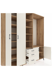 Kronos Dolap 13 Raflı 3 Çekmeceli 4 Kapaklı 220x59x243 - S784M066V22C