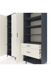 Kronos Dolap 16 Raflı 2 Çekmeceli 3 Kapaklı 220x59x243 - S784M067V13C