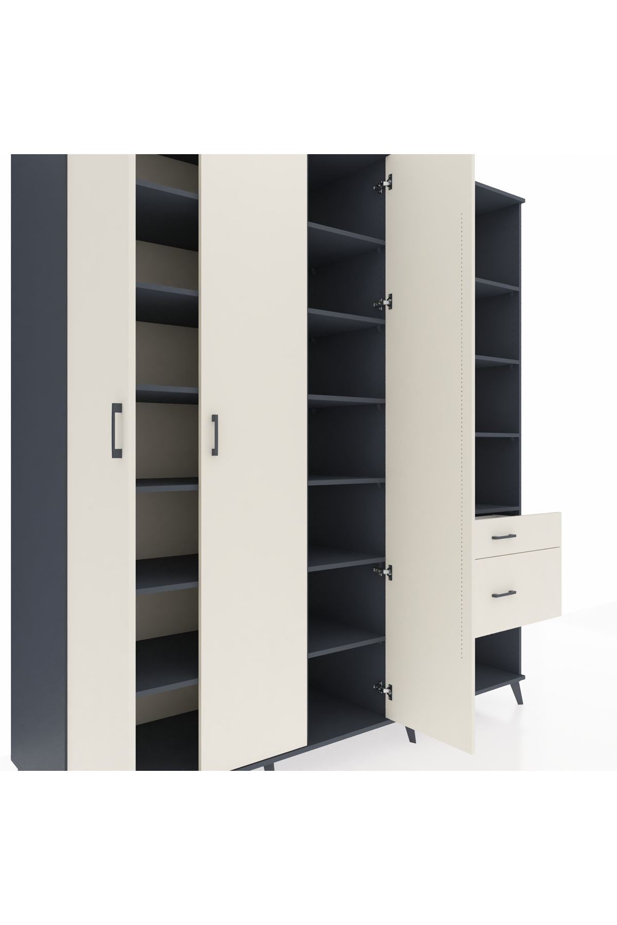 Kronos Dolap 16 Raflı 2 Çekmeceli 3 Kapaklı 220x59x243 - S784M067V13C