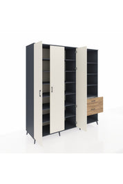 Kronos Dolap 16 Raflı 2 Çekmeceli 3 Kapaklı 220x59x243 - S784M067V15C