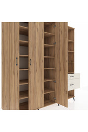 Kronos Dolap 16 Raflı 2 Çekmeceli 3 Kapaklı 220x59x243 - S784M067V19C