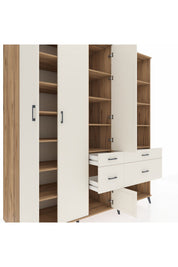 Kronos Dolap 14 Raflı 4 Çekmeceli 4 Kapaklı 220x59x243 - S784M068V22C