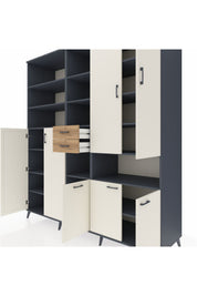 Kronos Dolap 17 Raflı 2 Çekmeceli 7 Kapaklı 220x59x243 - S784M071V15C