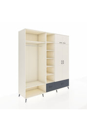 Kronos Dolap 12 Raflı 2 Çekmeceli 2 Askılı 220x59x243 - S784M072V05C