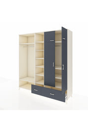 Kronos Dolap 12 Raflı 2 Çekmeceli 2 Askılı 220x59x243 - S784M072V08C
