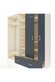 Kronos Dolap 12 Raflı 2 Çekmeceli 2 Askılı 220x59x243 - S784M072V08C