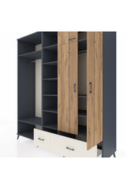 Kronos Dolap 12 Raflı 2 Çekmeceli 2 Askılı 220x59x243 - S784M072V10C
