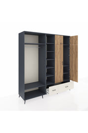 Kronos Dolap 12 Raflı 2 Çekmeceli 2 Askılı 220x59x243 - S784M072V10C