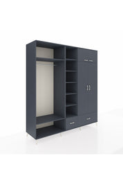 Kronos Dolap 12 Raflı 2 Çekmeceli 2 Askılı 220x59x243 - S784M072V17C