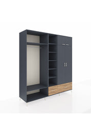Kronos Dolap 12 Raflı 2 Çekmeceli 2 Askılı 220x59x243 - S784M072V18C