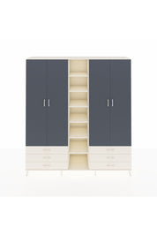 Hyperion Dolap 13 Raflı 6 Çekmeceli 2 Askılı 220x44x243 - S553M002V07B