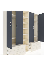 Hyperion Dolap 13 Raflı 6 Çekmeceli 2 Askılı 220x44x243 - S553M002V07B