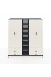 Hyperion Dolap 13 Raflı 6 Çekmeceli 2 Askılı 220x44x243 - S553M002V13B