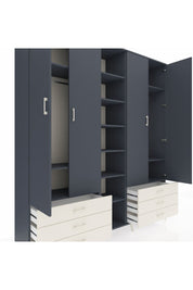 Hyperion Dolap 13 Raflı 6 Çekmeceli 2 Askılı 220x44x243 - S553M002V16B