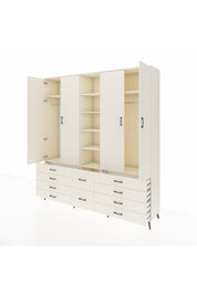 Hyperion Dolap 9 Raflı 10 Çekmeceli 2 Askılı 220x44x243 Aytaşı-Aytaşı/Aytaşı