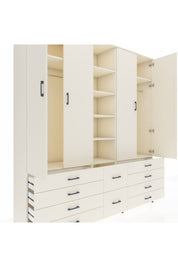 Hyperion Dolap 9 Raflı 10 Çekmeceli 2 Askılı 220x44x243 Aytaşı-Aytaşı/Aytaşı