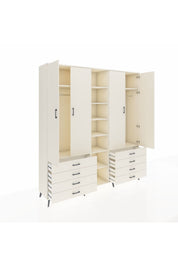 Hyperion Dolap 10 Raflı 8 Çekmeceli 2 Askılı 220x44x243 Aytaşı-Aytaşı/Aytaşı