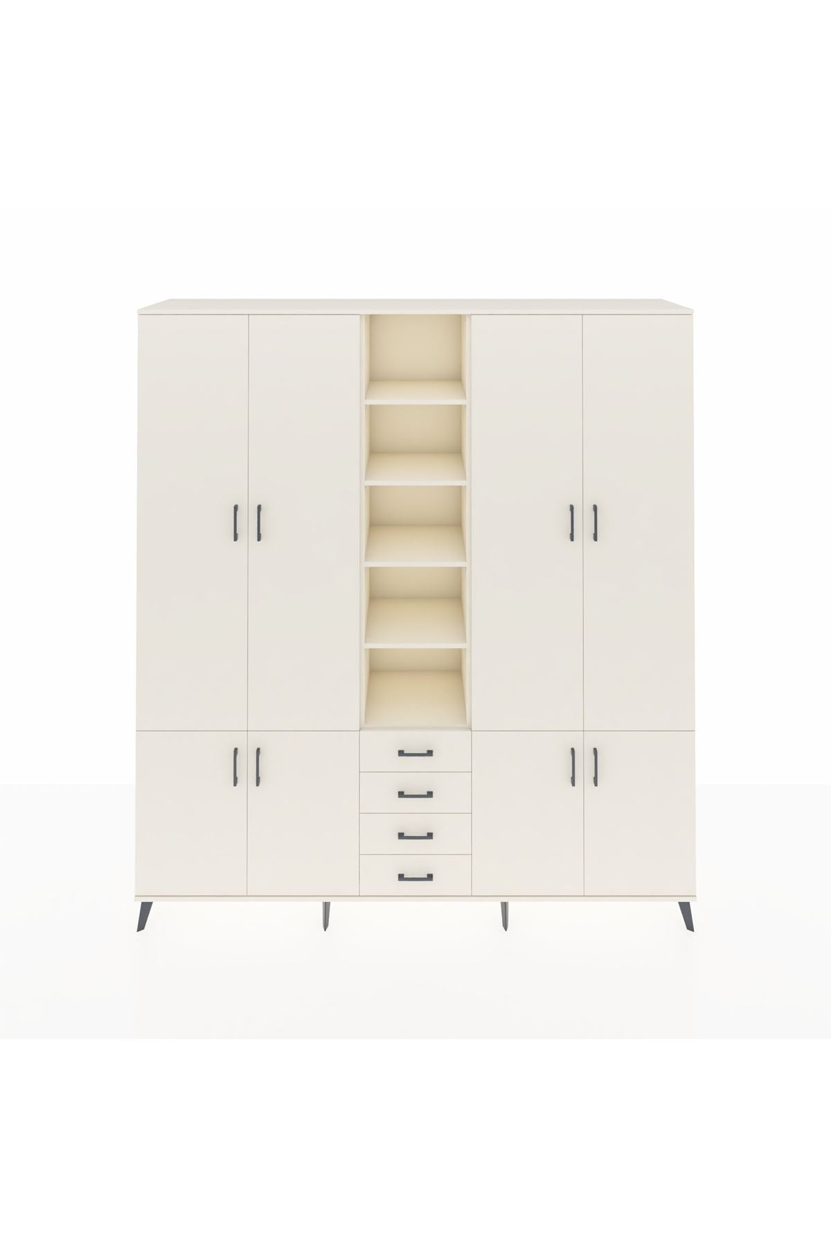 Hyperion Dolap 17 Raflı 4 Çekmeceli 8 Kapaklı 220x44x243 Aytaşı-Aytaşı/Aytaşı