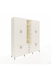 Hyperion Dolap 17 Raflı 4 Çekmeceli 8 Kapaklı 220x44x243 Aytaşı-Aytaşı/Aytaşı