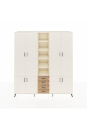 Hyperion Dolap 17 Raflı 4 Çekmeceli 8 Kapaklı 220x44x243 Aytaşı-Aytaşı/Çam