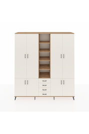 Hyperion Dolap 17 Raflı 4 Çekmeceli 8 Kapaklı 220x44x243 Çam-Aytaşı/Aytaşı