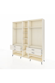 Hyperion Dolap 11 Raflı 4 Çekmeceli 2 Askılı 220x44x243 Aytaşı-Aytaşı/Aytaşı