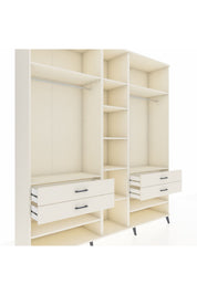 Hyperion Dolap 11 Raflı 4 Çekmeceli 2 Askılı 220x44x243 Aytaşı-Aytaşı/Aytaşı