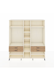 Hyperion Dolap 11 Raflı 4 Çekmeceli 2 Askılı 220x44x243 Aytaşı-Aytaşı/Çam