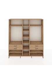 Hyperion Dolap 11 Raflı 4 Çekmeceli 2 Askılı 220x44x243 - S553M006V21B