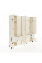 Hyperion Dolap 11 Raflı 4 Çekmeceli 2 Askılı 220x44x243 Aytaşı-Aytaşı/Aytaşı