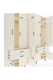 Hyperion Dolap 11 Raflı 4 Çekmeceli 2 Askılı 220x44x243 Aytaşı-Aytaşı/Aytaşı