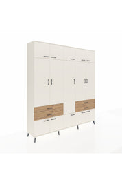 Hyperion Dolap 11 Raflı 4 Çekmeceli 2 Askılı 220x44x243 Aytaşı-Aytaşı/Çam