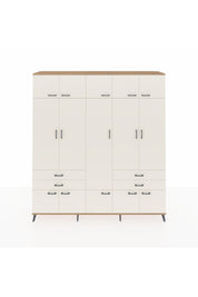 Hyperion Dolap 11 Raflı 4 Çekmeceli 2 Askılı 220x44x243 Çam-Aytaşı/Aytaşı