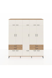 Hyperion Dolap 11 Raflı 4 Çekmeceli 2 Askılı 220x44x243 Çam-Aytaşı/Çam
