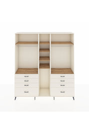 Hyperion Dolap 8 Raflı 8 Çekmeceli 3 Askılı 220x44x243 Aytaşı-Çam/Aytaşı