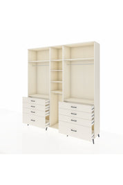 Hyperion Dolap 8 Raflı 8 Çekmeceli 3 Askılı 220x44x243 Aytaşı-Aytaşı/Aytaşı