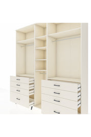 Hyperion Dolap 8 Raflı 8 Çekmeceli 3 Askılı 220x44x243 Aytaşı-Aytaşı/Aytaşı
