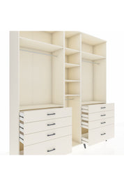 Hyperion Dolap 8 Raflı 8 Çekmeceli 3 Askılı 220x44x243 Aytaşı-Aytaşı/Aytaşı
