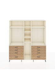 Hyperion Dolap 8 Raflı 8 Çekmeceli 3 Askılı 220x44x243 Aytaşı-Aytaşı/Çam