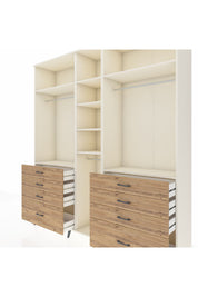 Hyperion Dolap 8 Raflı 8 Çekmeceli 3 Askılı 220x44x243 Aytaşı-Aytaşı/Çam