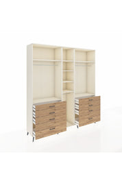 Hyperion Dolap 8 Raflı 8 Çekmeceli 3 Askılı 220x44x243 Aytaşı-Aytaşı/Çam