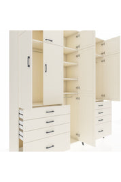 Hyperion Dolap 8 Raflı 8 Çekmeceli 3 Askılı 220x44x243 Aytaşı-Aytaşı/Aytaşı