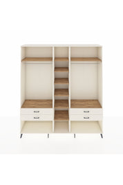 Hyperion Dolap 10 Raflı 4 Çekmeceli 2 Askılı 220x44x243 Aytaşı-Çam/Aytaşı