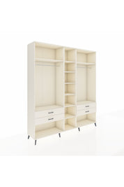 Hyperion Dolap 10 Raflı 4 Çekmeceli 2 Askılı 220x44x243 Aytaşı-Aytaşı/Aytaşı