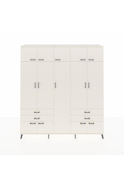 Hyperion Dolap 12 Raflı 4 Çekmeceli 2 Askılı 220x44x243 - S553M011V04B