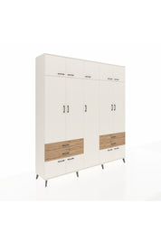 Hyperion Dolap 12 Raflı 4 Çekmeceli 2 Askılı 220x44x243 - S553M011V06B