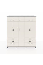 Hyperion Dolap 12 Raflı 4 Çekmeceli 2 Askılı 220x44x243 - S553M011V13B