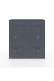 Hyperion Dolap 12 Raflı 4 Çekmeceli 2 Askılı 220x44x243 - S553M011V17B