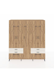 Hyperion Dolap 12 Raflı 4 Çekmeceli 2 Askılı 220x44x243 - S553M011V19B