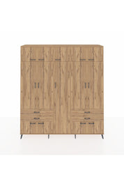 Hyperion Dolap 12 Raflı 4 Çekmeceli 2 Askılı 220x44x243 - S553M011V21B